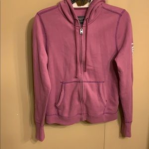 Purple Abercrombie & Fitch Zip Up Hoodie